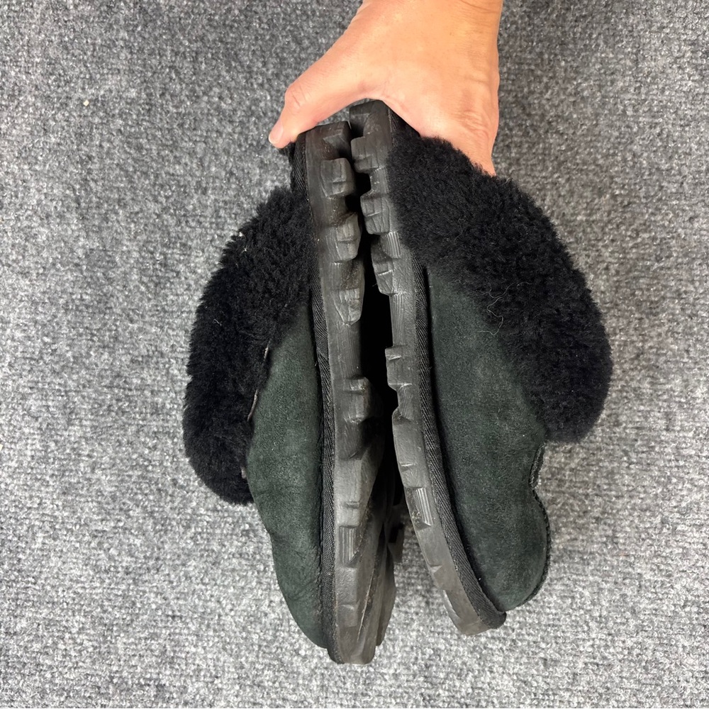UGGS Women’s Black Coquette Shearling Lined Slip On Slipper size: 7 - Picture 6 of 12